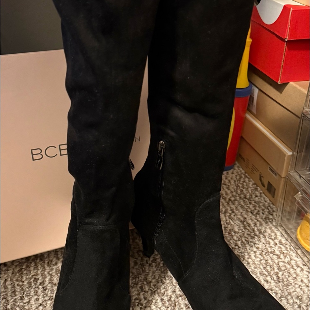 BCBGeneration Black Over the Knee Boots